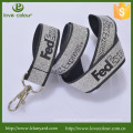 Custom sem pedido mínimo elegante personalizado reflexivo neck lanyards